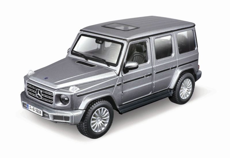 Maisto 1/25 Mercedes-Benz G-Class 2019 Assembly Kit - Silver - 19cm Long
