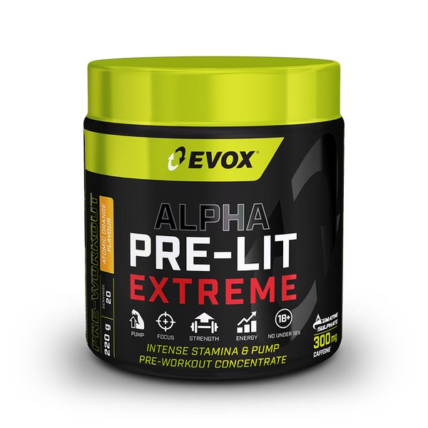 Evox Pre-lit Extreme Atomic Orange 220g