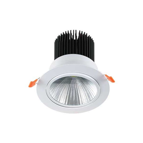 ACDC - 230vac 9w Cool White Adj. Led Downlight Dia 90mm