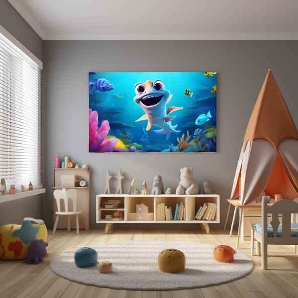 Canvas Wall Art - Dino Under the Sea - BK0124