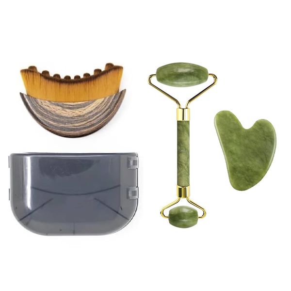 Lymphatic Drainage Massager Face Brush Contour GuaSha Roller Facial Tools