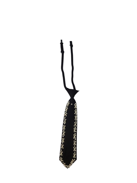 Elegant Pearl Decorated Neck Tie