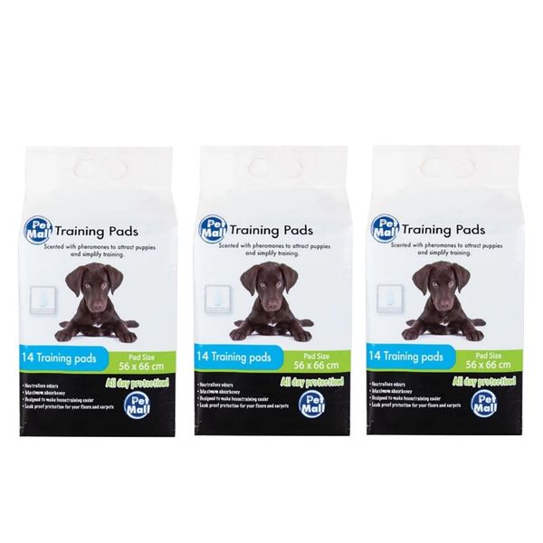 3 x 14 Pack Super Absorbent Pets Training Pads - 56 x 66cm