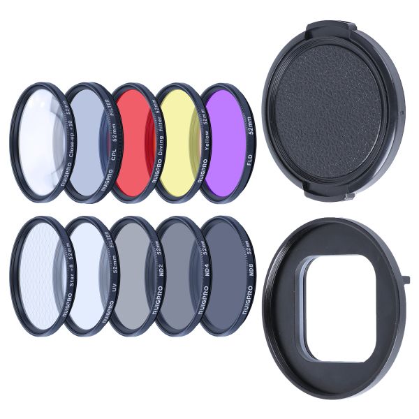 GoPro HERO9/HERO10 Black Professional 52mm 10 in 1 Lens Filter Kit