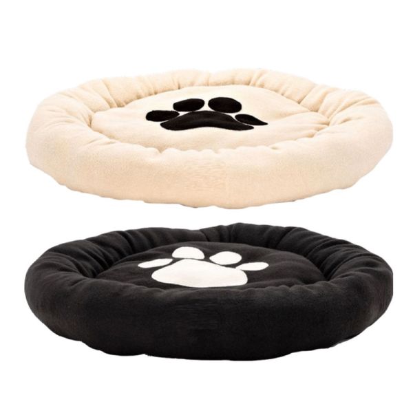 Pet Round Bed Fleece Set Of 2 Plush 59cm