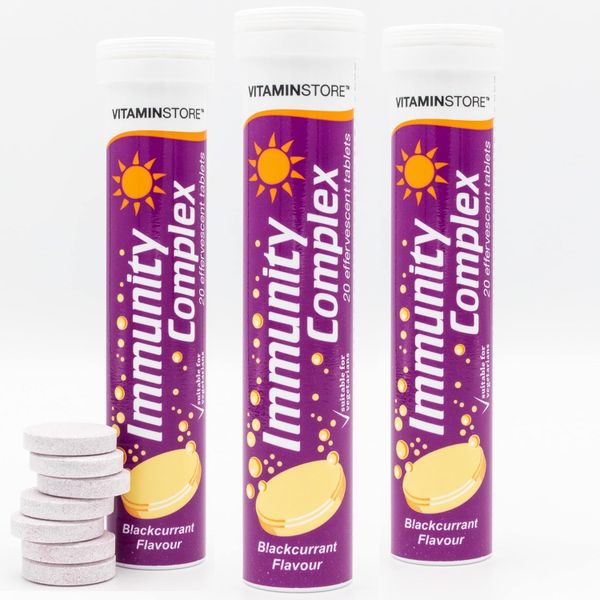 Vitamin Store Immunity Complex Effervescent Tablets, 3 Packs of 20