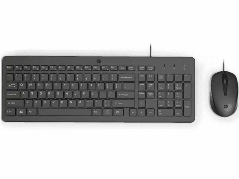 HP 150 Wired Mouse and Keyboard Combo Set English - Black