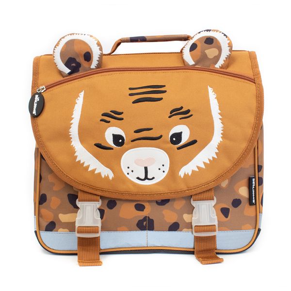 Les Deglingos Backpack Satchel School Bag (35cm) - Tiger