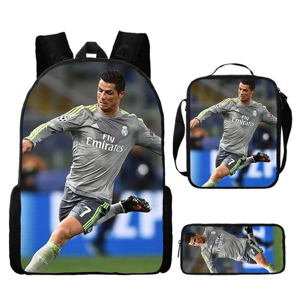 School Backpack for Kids - Bag, Lunch Box and Pencil Case - 3 Piece