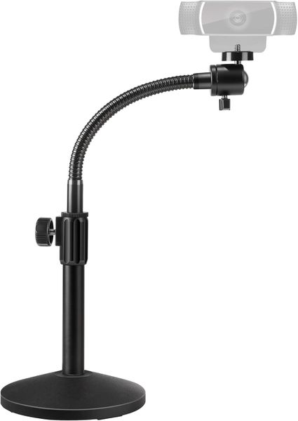 Webcam Stand Goose-Neck Mount Stand Desktop Stand for Logitech Webcam