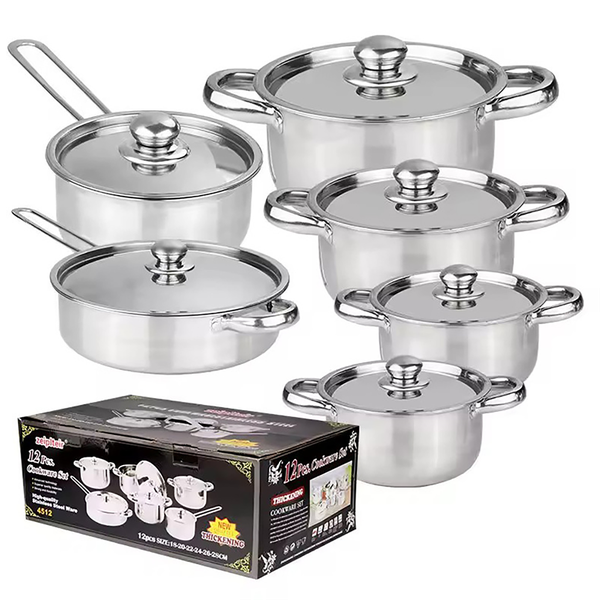 12 Piece Cookware Set, MultiClad Pro Triple Ply