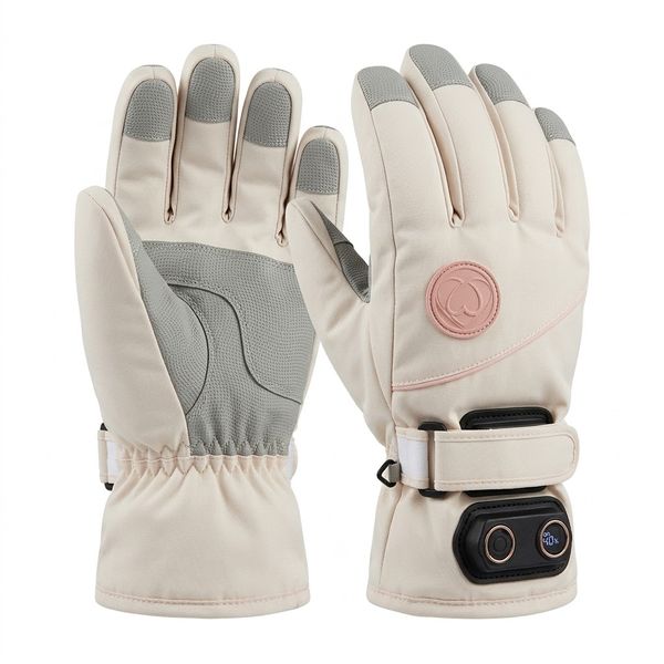 Intelligent Electric Heated Gloves with LED Temperature Display