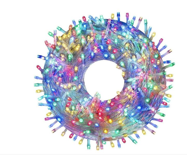 Christmas Decoration Clear Wire LED Fairy String Light-100M-White