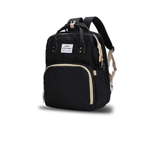 Multi functional Baby Backpack with Portable Crib Nappy Bag Black Shop Today. Get it Tomorrow takealot