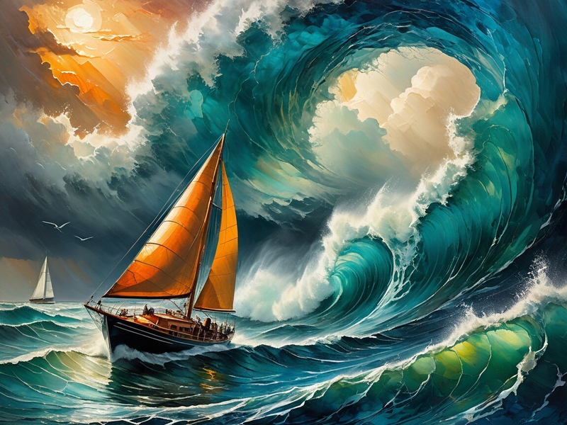 Modern Canvas Wall Art Home Decor - High Waves