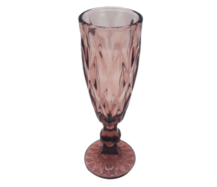 Crystal Vintage Colored Champagne Glasses - Set of 6