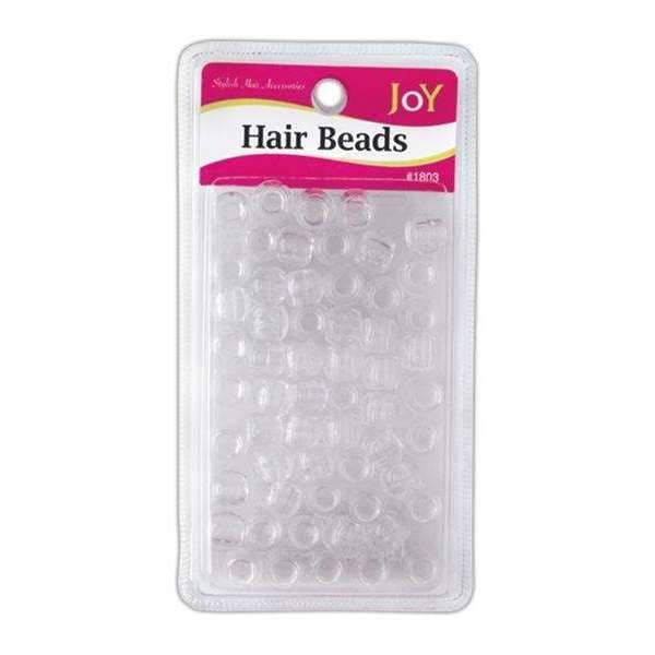 ANN01803 - Joy - Big Round Beads Large Size 60Ct Clear - 6 Pack