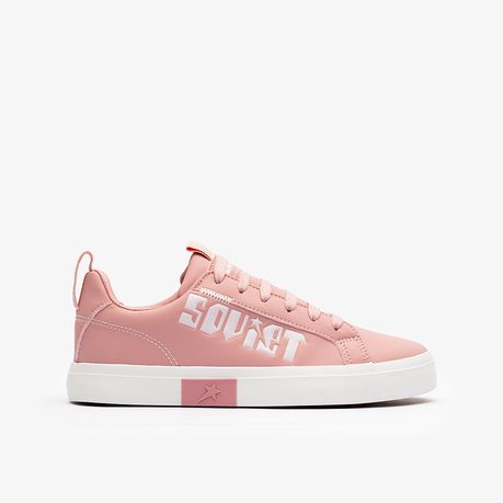 Women's Soviet Hollywood Low Cut Casual Sneaker - Dusty Pink/White Image