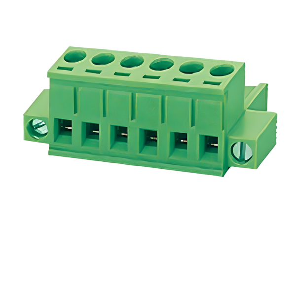 CPF5-6FV 5mm Plug-In Terminal Block 6 Pins Screw Clamp 300V 15A