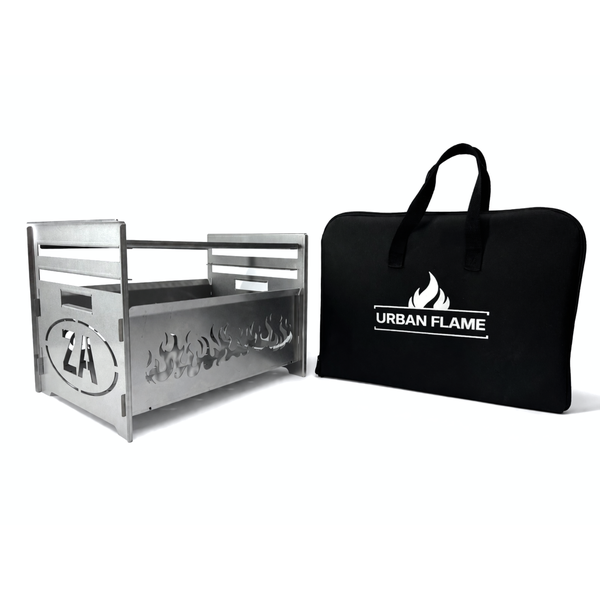 Urban Flame Folding Portable Travel BBQ Braai Stand Grill | Charcoal