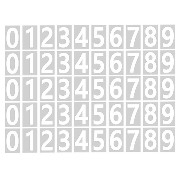 Mailbox Numbers With Sticky Tab For Easy Backing Separation (2 Inch)