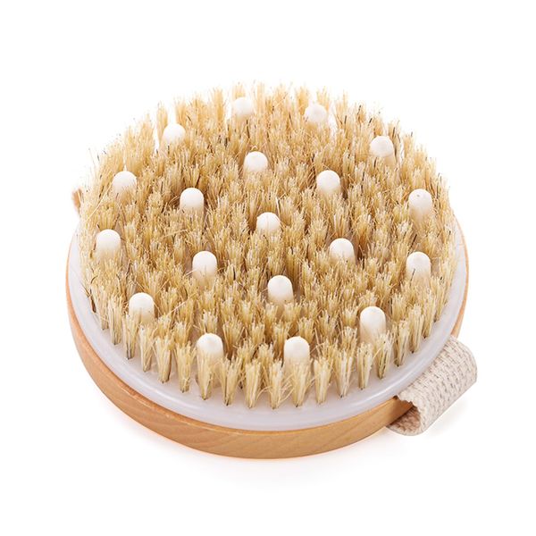 Dry Body Brush Round Dry Exfoliating Brush