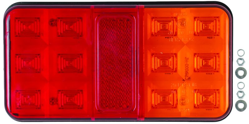 RYAN 12 LED Trailer Tail Lamp (150 x 80mm) with Stop and Indicator