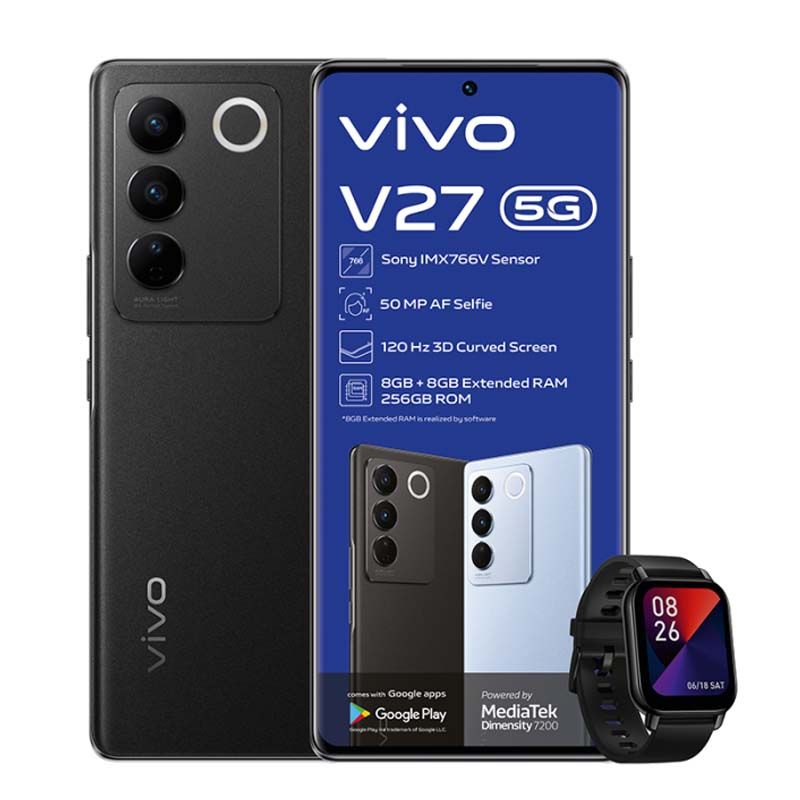 Vivo V27 5G Dual Sim 256GB - Black