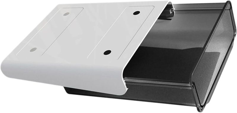 Hidden Desk Drawer Organizer, Self-adhesive under Desk Storage Box