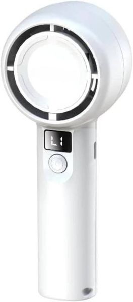 Mini Portable Handheld Fan 5-Speed LED Digital Display For Travel Office PB