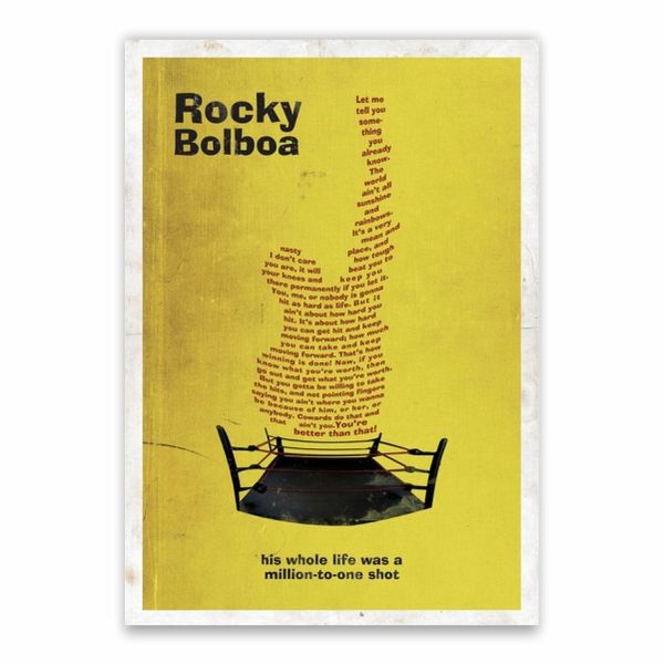 Rocky Balboa Yellow Poster - A1