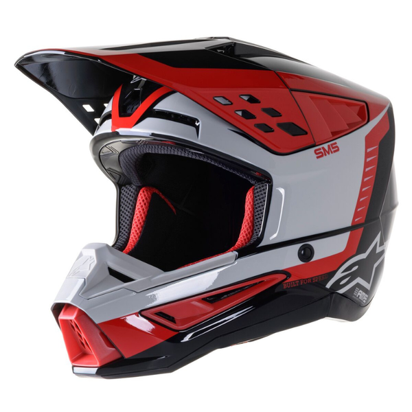 Alpinestars - S-M5 Beam Helmet - Black/Grey/Red Glossy