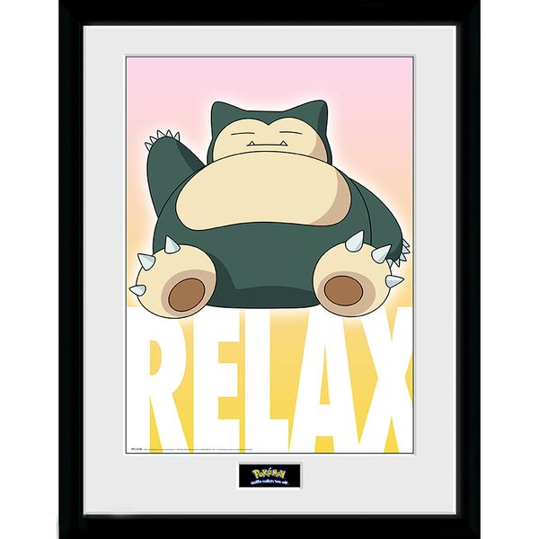 Pokemon Snorlax Framed Print