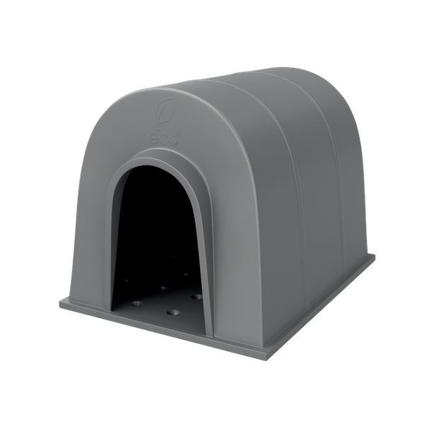 Eco Exploded Kennel Dog House - Mountain Grey - Medium