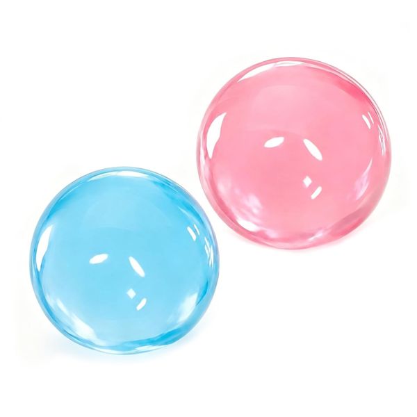 Coconut Oil Squishy - Stress Ball - Super Soft- 2-Pack Blue + Pink