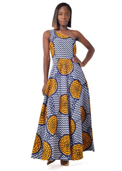 Naturelle - One Shoulder Dress Heart Chakra