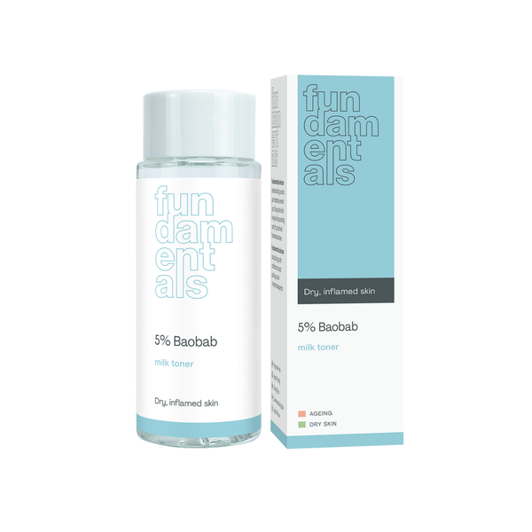 Fundamentals Skincare 5% Baobab Milk Toner, Hydrating Toner, Ageing