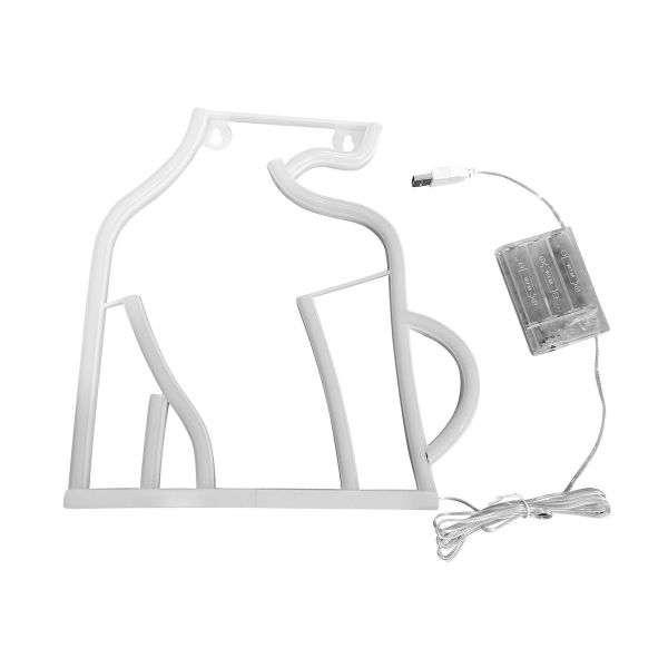 Lady’s Back Silhouette Neon Sign - Bar Decoration/Hanging Lamp