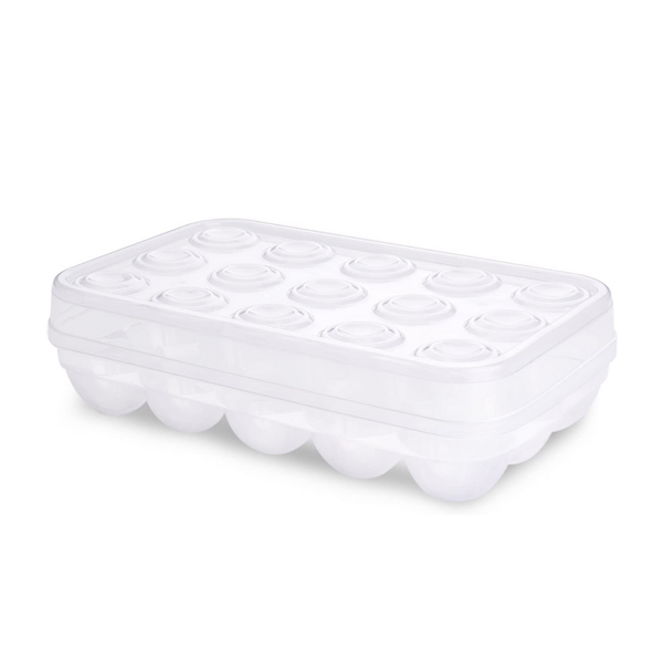 15 Egg Container Tray - Transparent / Clear