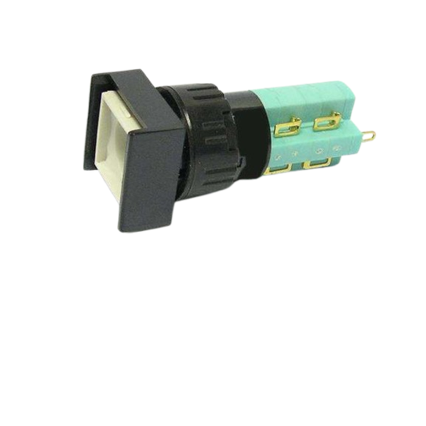 P1818L2S-65 18x18mm IP65 Illuminated Latching Square Push Button 2P
