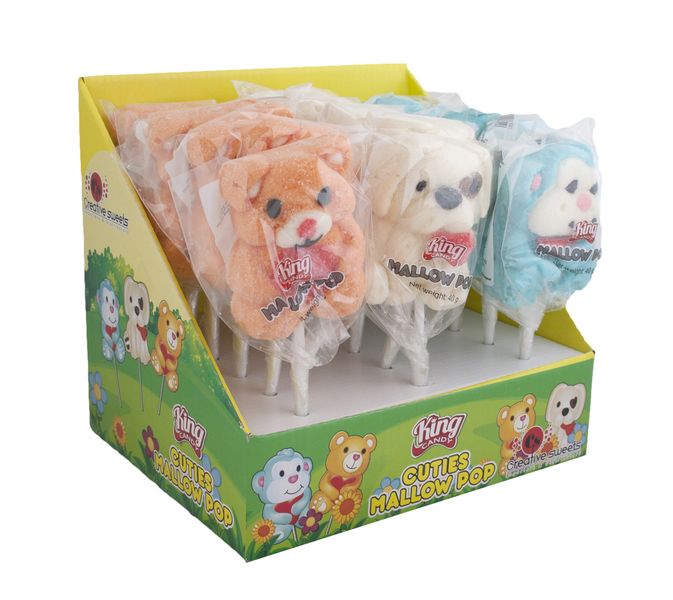 King Candy - Cuties Marshmallow Pops 18 x 40 g