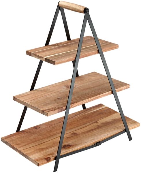 Wooden Display Stand Three Tier (600mm X 180mm X 20mm)