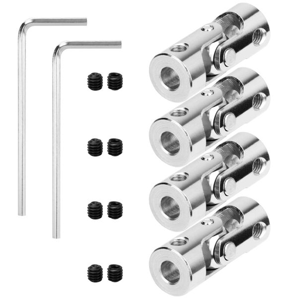 4 Packs 4Mm To 4Mm Steel Joint Rotatable Model Compatible with Universal