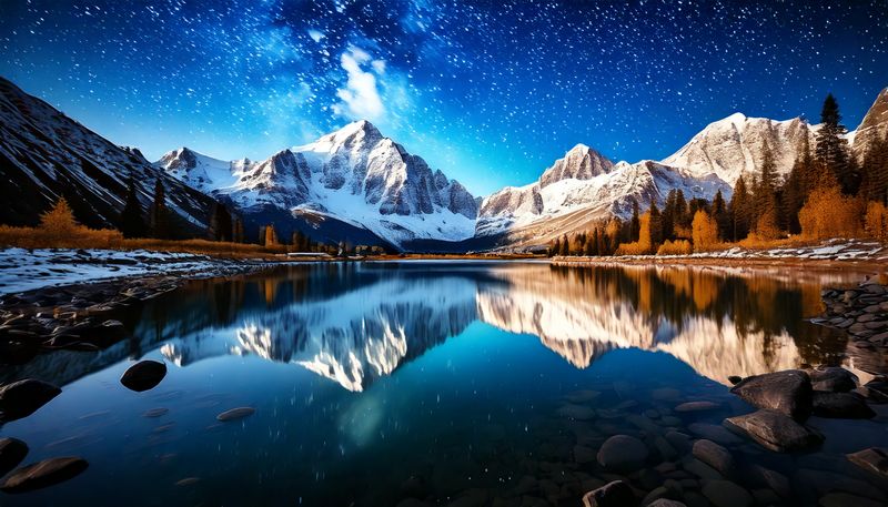 Canvas Home Decor Wall Art - snow-capped mountains