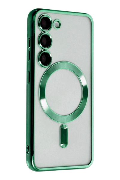Green Silicone Phone Case Compatible With Samsung Galaxy S23 Series