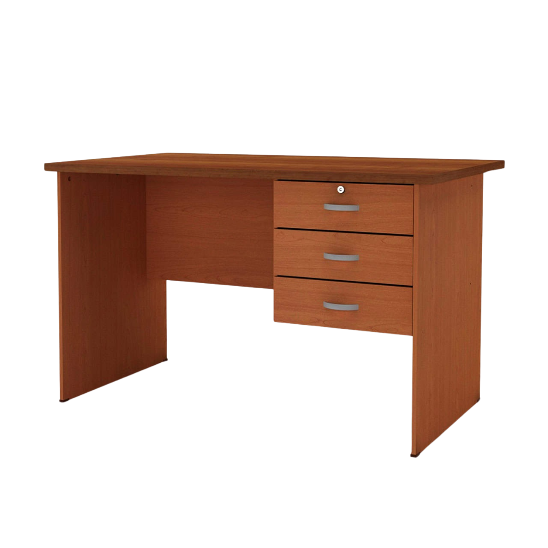 Megafurn Classic Work Desk With 3 Drawers - 120cm
