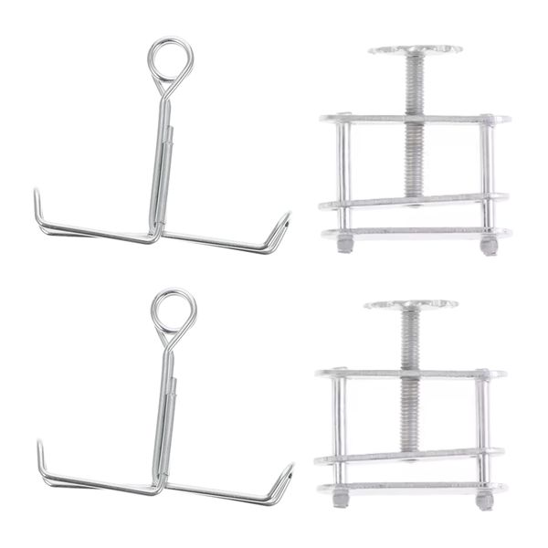 Stainless Steel Adjustable Water Flow Control Hose Clamps Set of 4