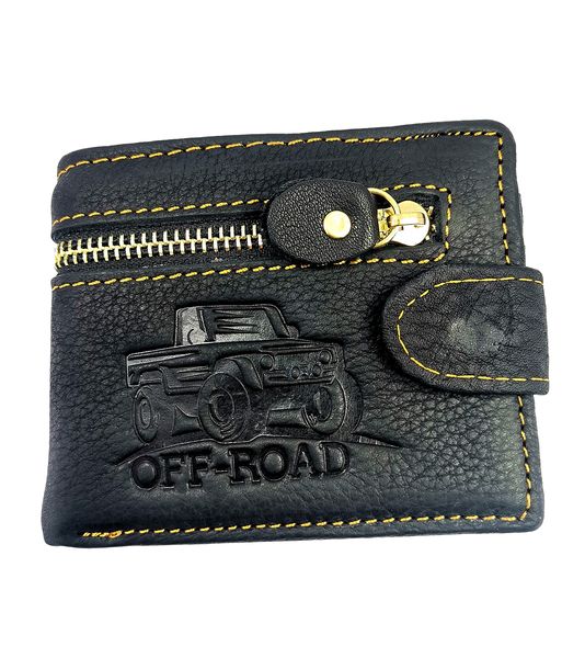 Men's Wallet Genuine Leather Black 861-11