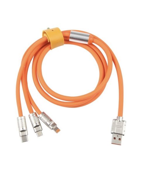 3 in 1 Silicone Zinc Alloy Cable