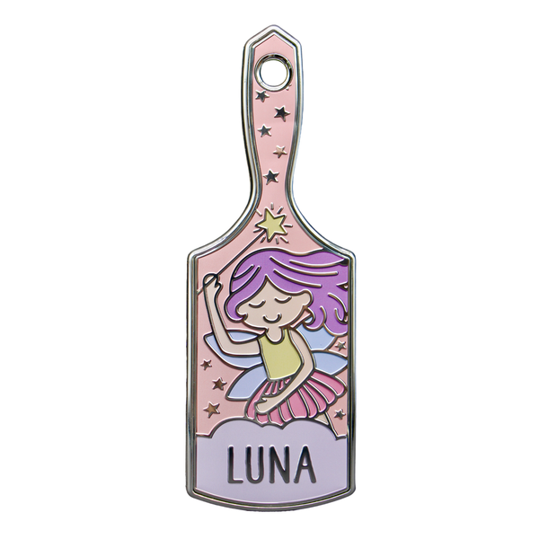Girl's Personalised Hairbrush - Luna